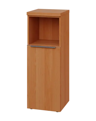 SIN 3 - 4DN kancelářská skříň, 1-dveřová/nika, levá, 1120x400x400, olše jantar